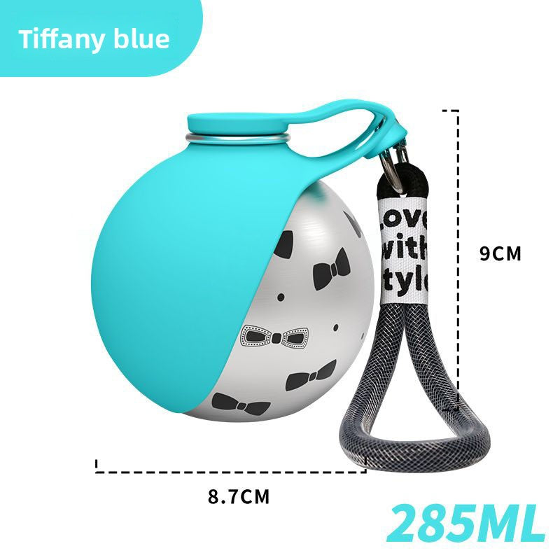 Portable Pet Water Bottle with Foldable Bowl