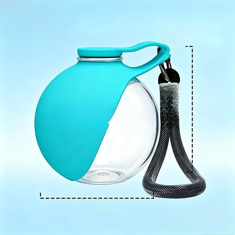 Portable Pet Water Bottle with Foldable Bowl