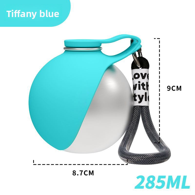 Portable Pet Water Bottle with Foldable Bowl